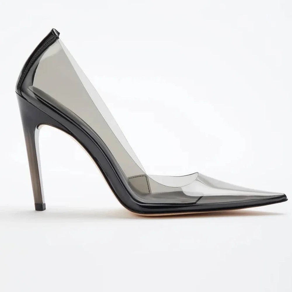 Good American Cinder-F*CKING-RELLA Pump In Light Smoke Size 7.5 New